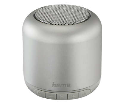 Głośnik bluetooth Hama GŁOŚNIK BT HAMA "STEEL DRUM" Srebrny #